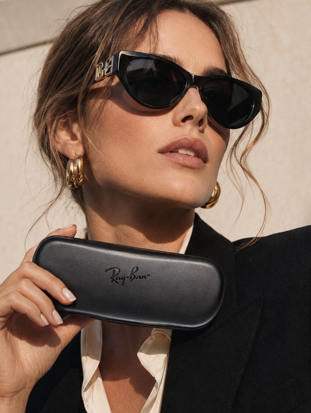 🕶️ RAY-BAN BLACK EYEGLASS / SUNGLASSES CASE
